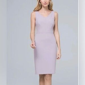 White House Black Market Lavender Midi Dress